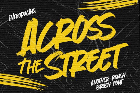Across the Street: A Casual Display Font for Real Editorial Moments