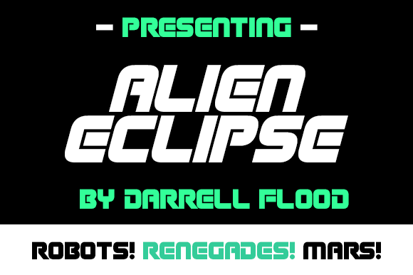 Alien Eclipse: A Futuristic Display Font for Crafters and Makers