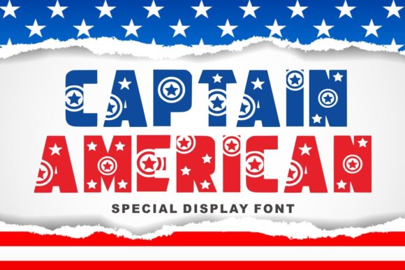 Captain American: A Bold Display Font for Festive Campaign Designs