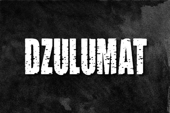 Dzulumat: A Horror Display Font That Brings Handmade Designs to Life