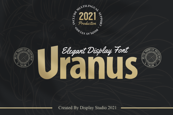 Elevate Your Brand with the Uranus Display Typeface