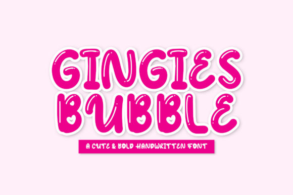Gingies Bubble: A Playful Display Font for Digital Branding