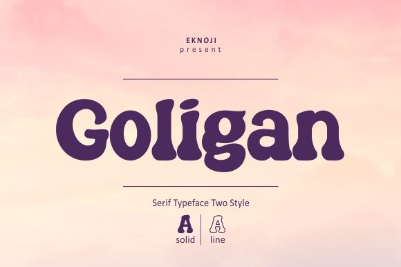 Goligan: A Modern Display Font for Bold Digital Branding