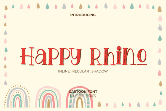 Happy Rhino: A Playful Display Font for Web Design Projects