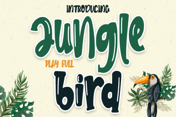 Jungle Bird: A Minimalist Display Font for Modern Editorial Design