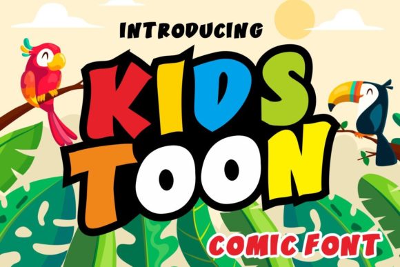 Kids Toon: A Friendly Display Font for Web Design and Digital Brands