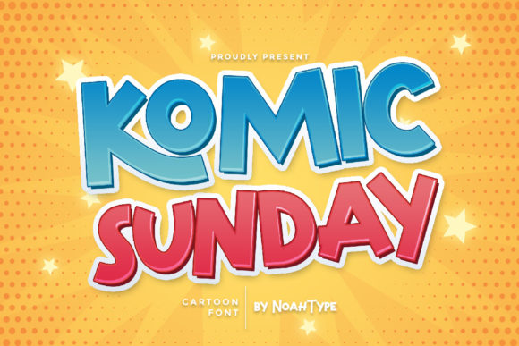 Komic Sunday: A Cartoon-Styled Display Font for Bold Campaign Visuals