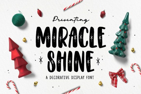 Miracle Shine: A Winter-Inspired Display Font for Makers and Sellers