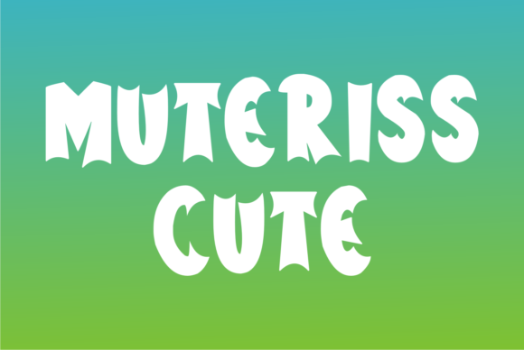 Muteriss Cute: A Bold Display Font for Modern Editorial Design
