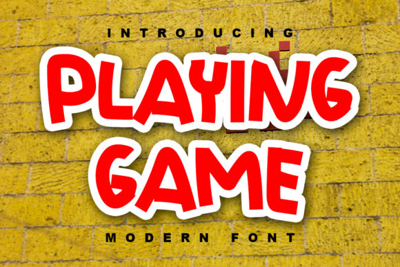 Playing Game: A Bold Display Font That Brings Brand Designs to Life
