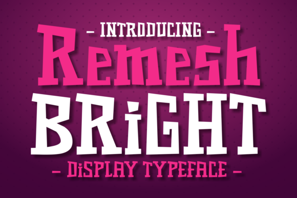Remesh Bright: A Playful Display Font That Elevates Editorial Design