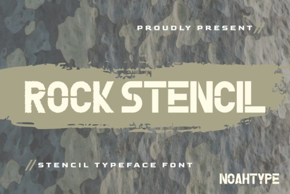 Rock Stencil: The Bold Display Font for Crafters and Product Makers