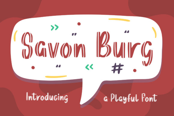 Savon Burg: A Playful Display Font for Modern Editorial Design