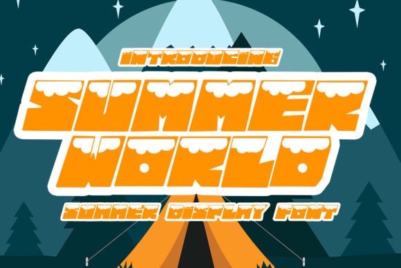 Summer World: A Bold Display Font for Vibrant Web Design