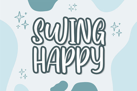 Swing Happy: A Lively Display Font for Editorial Design and Digital Publishing