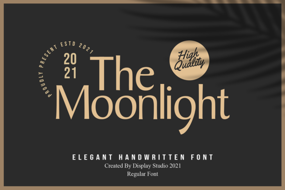 The Moonlight: A Handwritten Font for Elegant Editorial Design