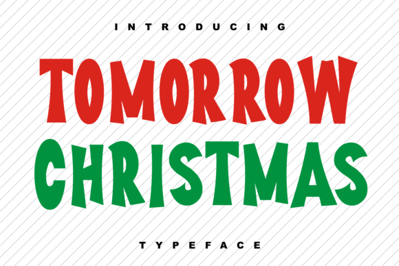 Tomorrow Christmas: A Bold Display Font for Modern Editorial Design