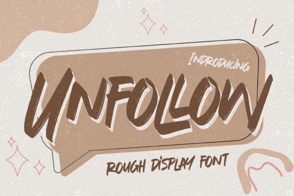 Unfollow: A Fresh Display Font for Modern Editorial Design