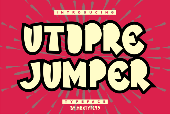 Utopre Jumper: A Bold Display Font for High-Impact Campaign Visuals