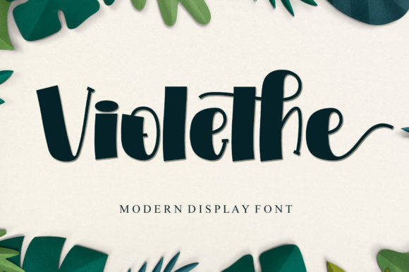 Violethe: A Distinctive Display Font for Editorial and Digital Design